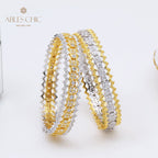 Luftiges Armband mit floralen Rändern 5465