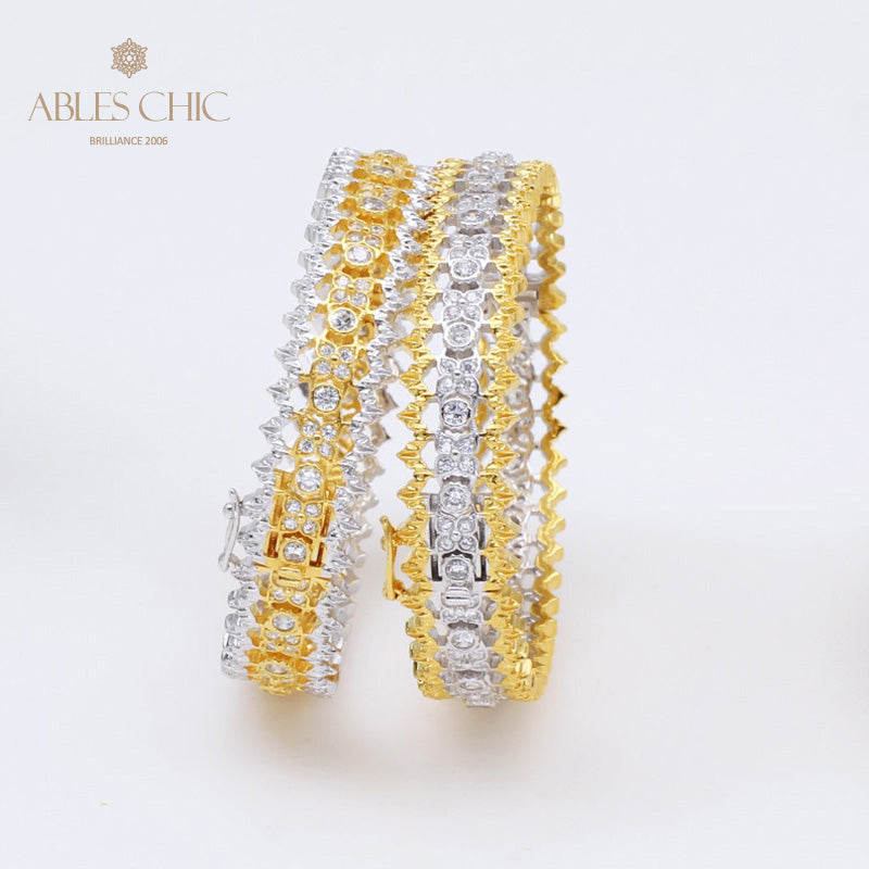 Luftiges Armband mit floralen Rändern 5465
