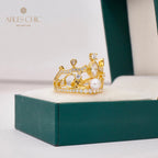 Pavé-Kronenperlenring 5731