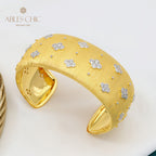 Armband mit Stoffstruktur „Pflaumenblüten“ 5651
