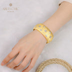 Armband mit Stoffstruktur „Pflaumenblüten“ 5651