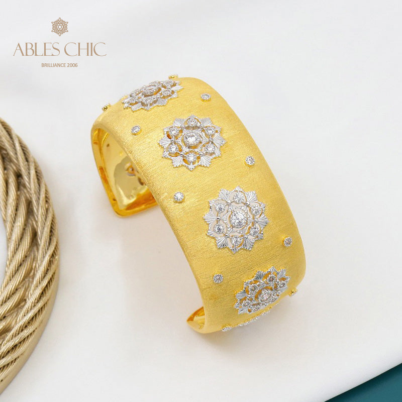 Stoffmuster Blumenarmband 5650