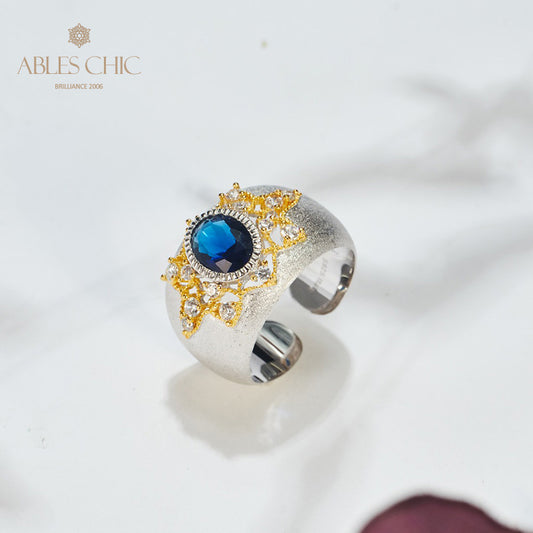 Saphirblumen-Seidenring 6065