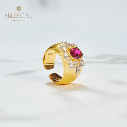 Saphirblumen-Seidenring 6065