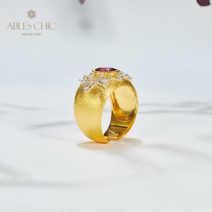 Saphirblumen-Seidenring 6065