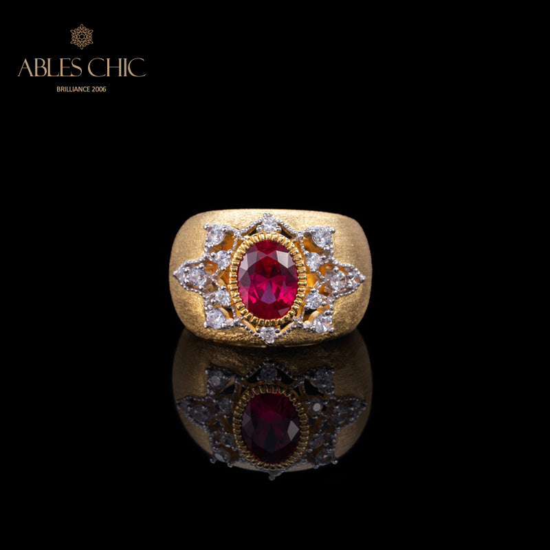 Saphirblumen-Seidenring 6065