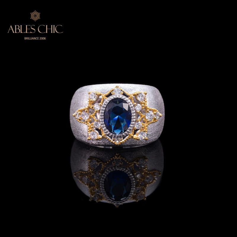 Saphirblumen-Seidenring 6065