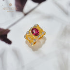Spitzen-Blumenring mit Wabenmuster 6045