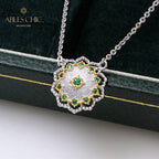 Seidige Blumenkette 5327