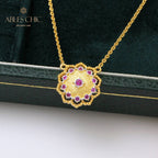 Seidige Blumenkette 5327