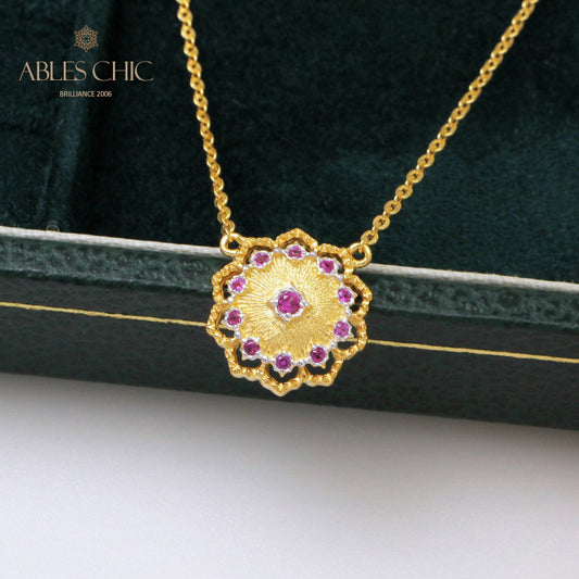 Seidige Blumenkette 5327