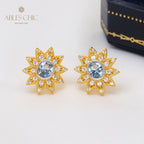 Florale Sternohrringe 5627