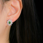Florale Sternohrringe 5627