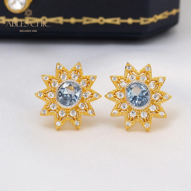 Florale Sternohrringe 5627