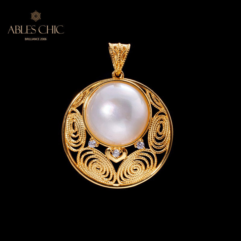 Mabe Pearl Filigrananhänger 5843