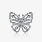 Statement-Ring mit gepflastertem Riesenschmetterling R1249