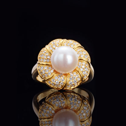 Akoya-Perlen-Blumenring 5783