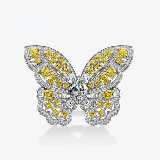 Citrin Schmetterling Statement Ring R1115