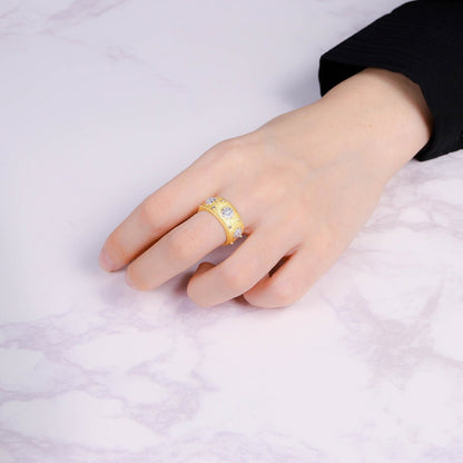 Sternenblumen-Seidenring 5027