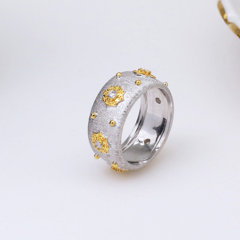 Sternenblumen-Seidenring 5025