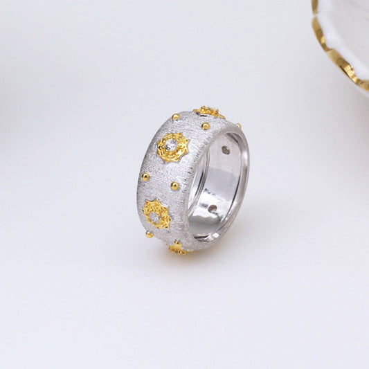 Sternenblumen-Seidenring 5025