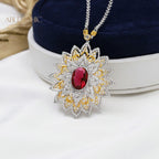 Filigrane Halskette mit Spitzen-Tropfen 5667