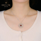 Filigrane Halskette mit Spitzen-Tropfen 5667