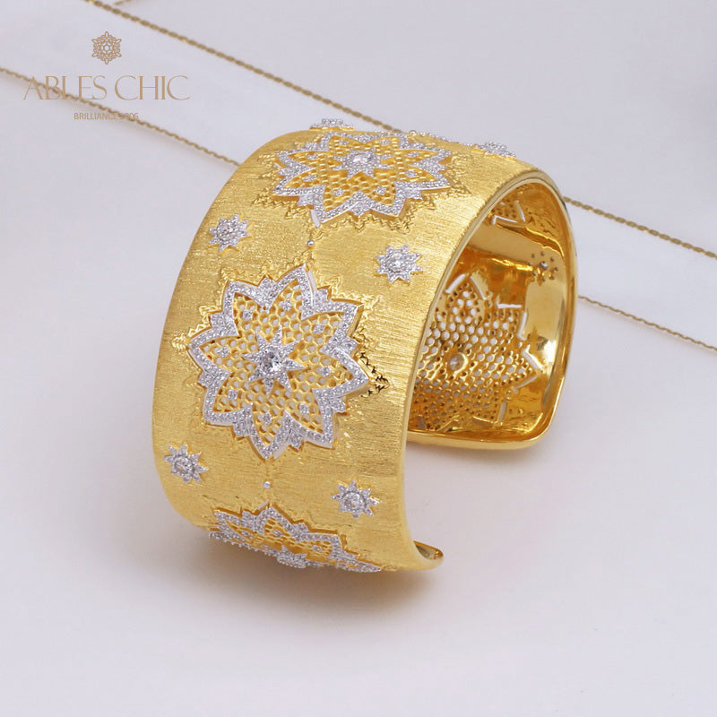 Seidiges Armband mit Wabenblumen 5245