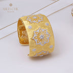 Seidiges Armband mit Wabenblumen 5245