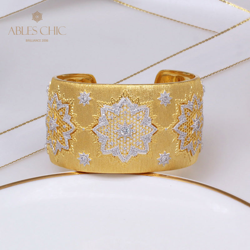Seidiges Armband mit Wabenblumen 5245