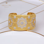 Seidiges Armband mit Wabenblumen 5245