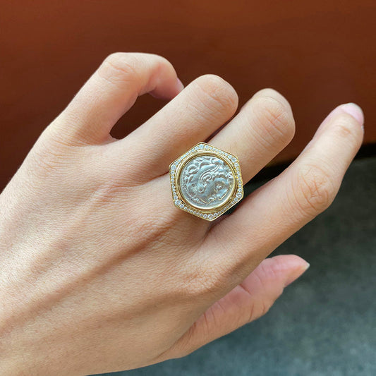 Byzantinischer Herakles-Medaillonring