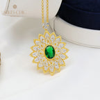 Filigrane Halskette mit Spitzen-Tropfen 5667