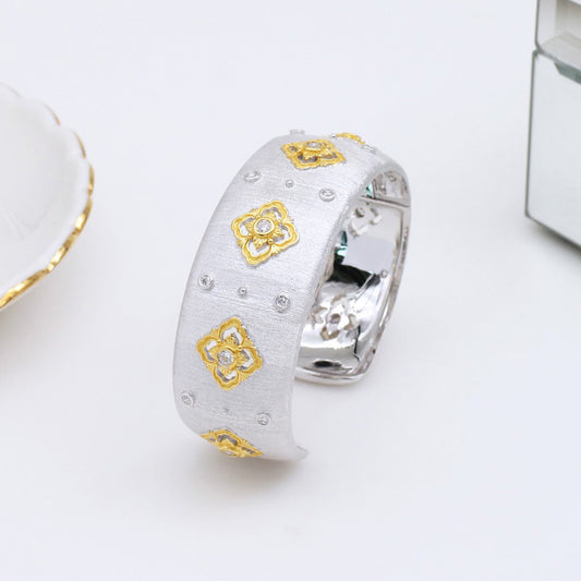 CZ Kleeblatt Blumenarmband 5463
