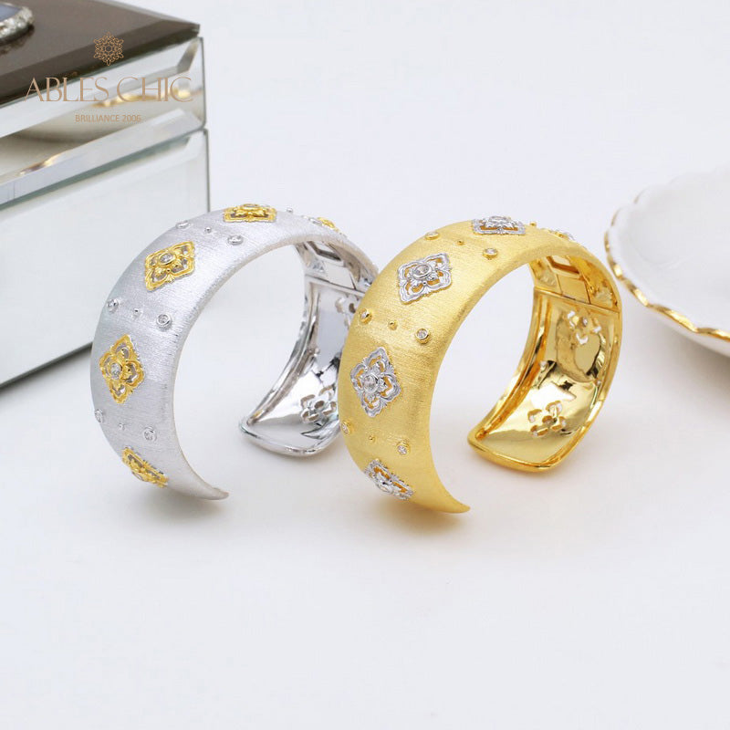 CZ Kleeblatt Blumenarmband 5463
