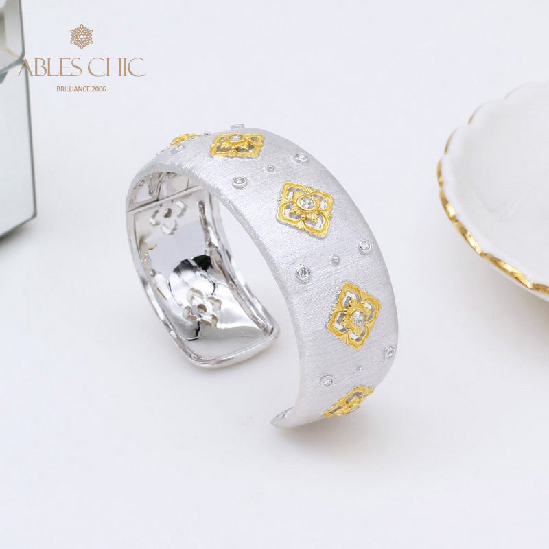 CZ Kleeblatt Blumenarmband 5463