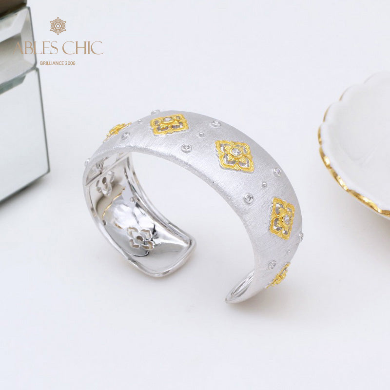 CZ Kleeblatt Blumenarmband 5463
