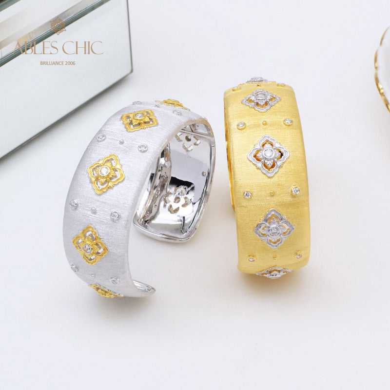 CZ Kleeblatt Blumenarmband 5463