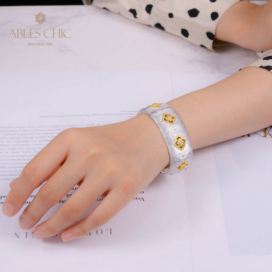CZ Kleeblatt Blumenarmband 5463