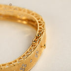 Keltisches Armband mit Zirkonkleeblättern 5775