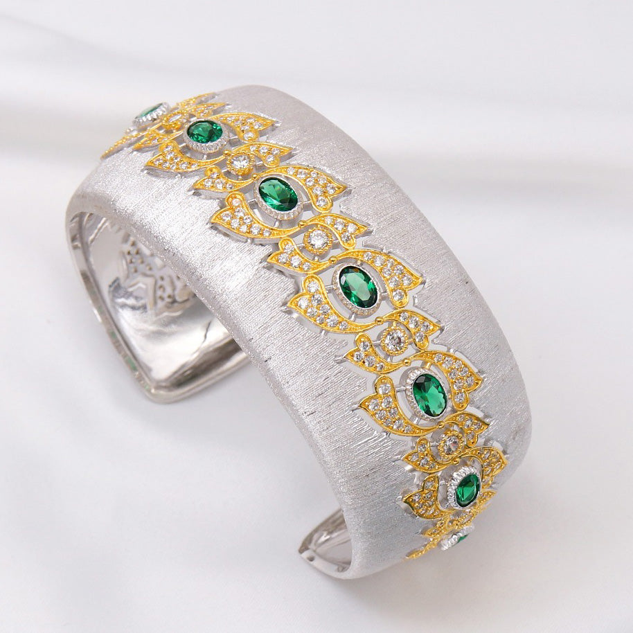 Sternen-Edelsteine, seidiges Armband 5602