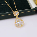 Filigrane Tropfenperlenkette 6275