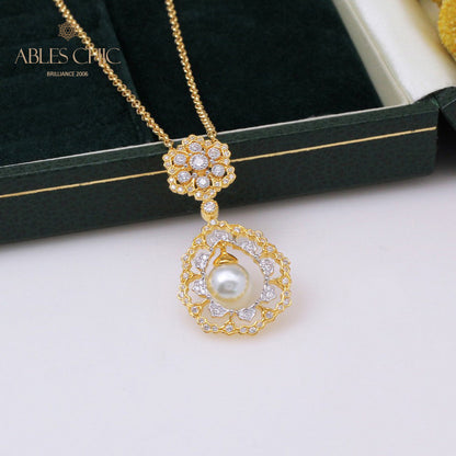 Filigrane Tropfenperlenkette 6275