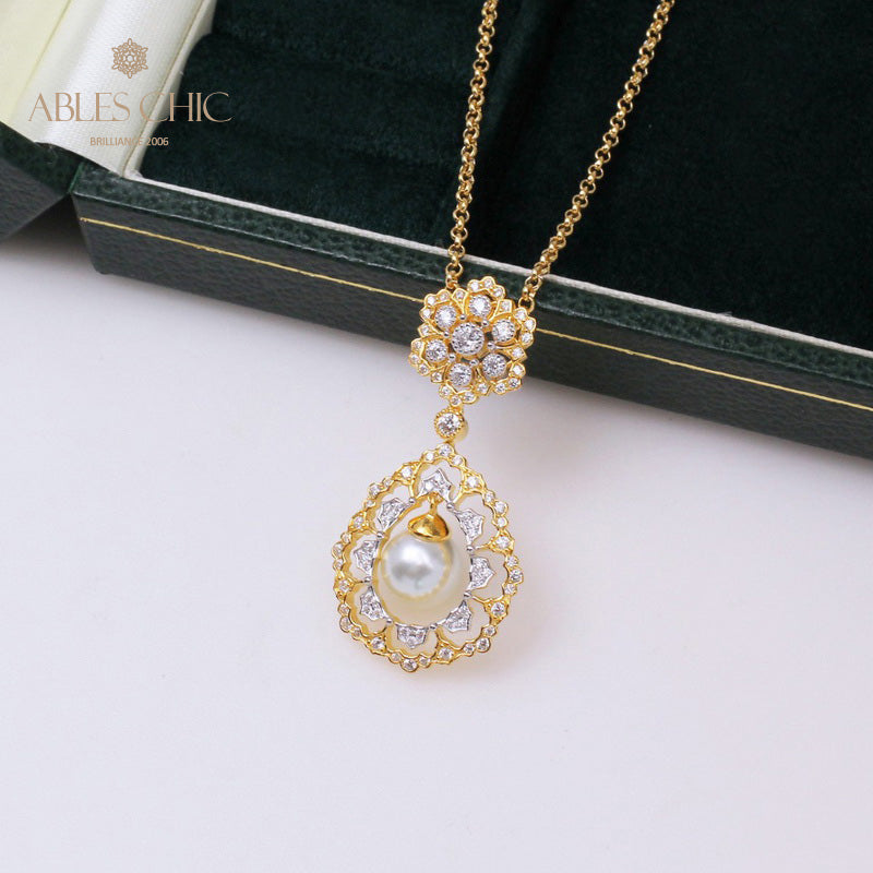 Filigrane Tropfenperlenkette 6275