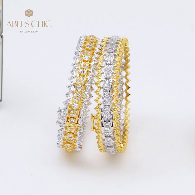 Filigranes, luftiges Armband mit floralem Muster 5467