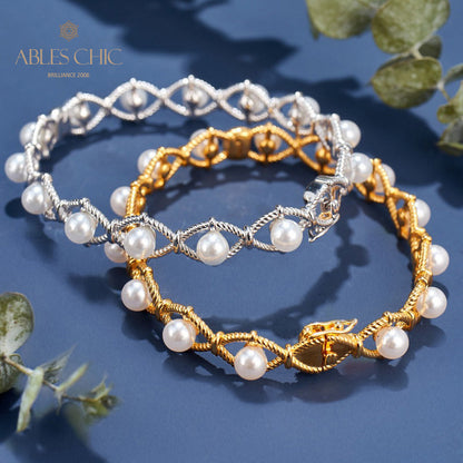 Infinity-Seilketten-Perlenarmband 6109