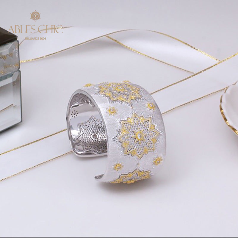 Seidiges Armband mit Wabenblumen 5243