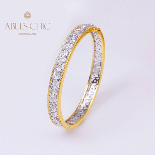 Florales Filigran-Zirkon-Armband 5021