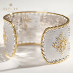 Seidiges Blumenarmband 5002