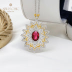 Filigrane Halskette mit Spitzen-Tropfen 5667